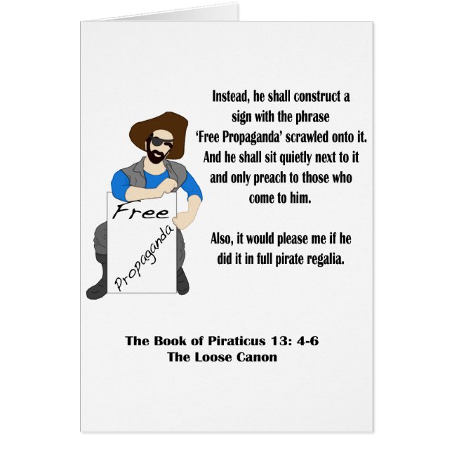 Fri propaganda hälsningskort (Framsidan)