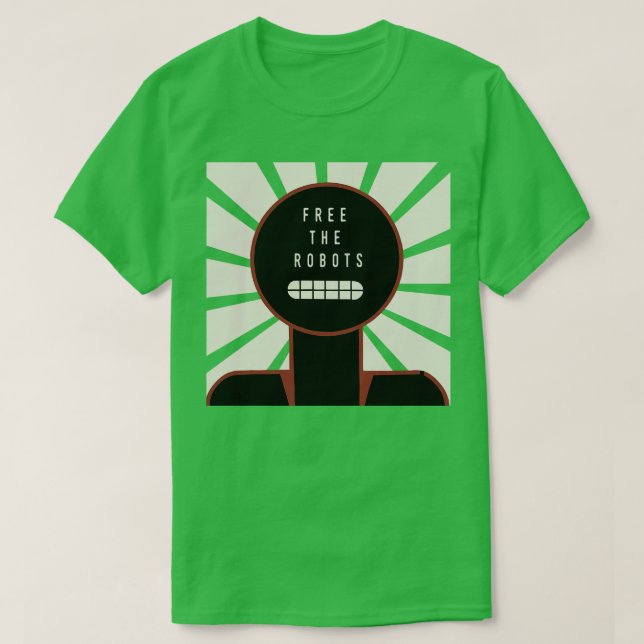 Fri Robots T Shirt (Design framsida)
