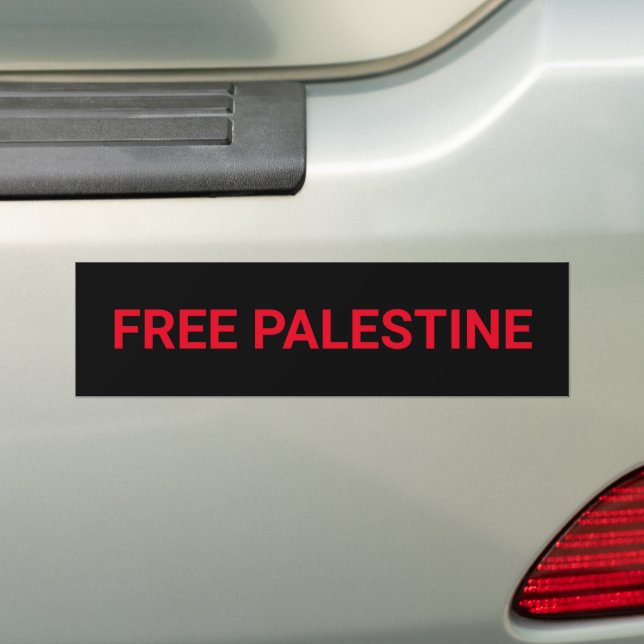 Fri röd anpassningsbar i Palestina Bildekal (På Bil)