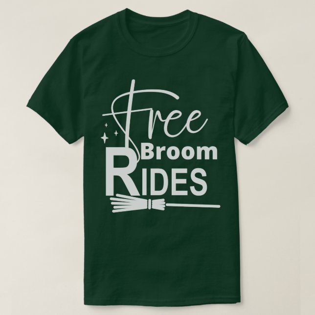 Fri rumslig rumslig Rides Funny Halloween-design W T Shirt (Design framsida)