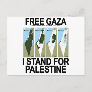 FRI SÄKER GAZA PALESTINE.png Vykort