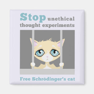 Fri Schrodingers katt Magnet