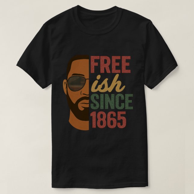 Fri sedan 1865, 18:e svarta historiken t shirt (Design framsida)