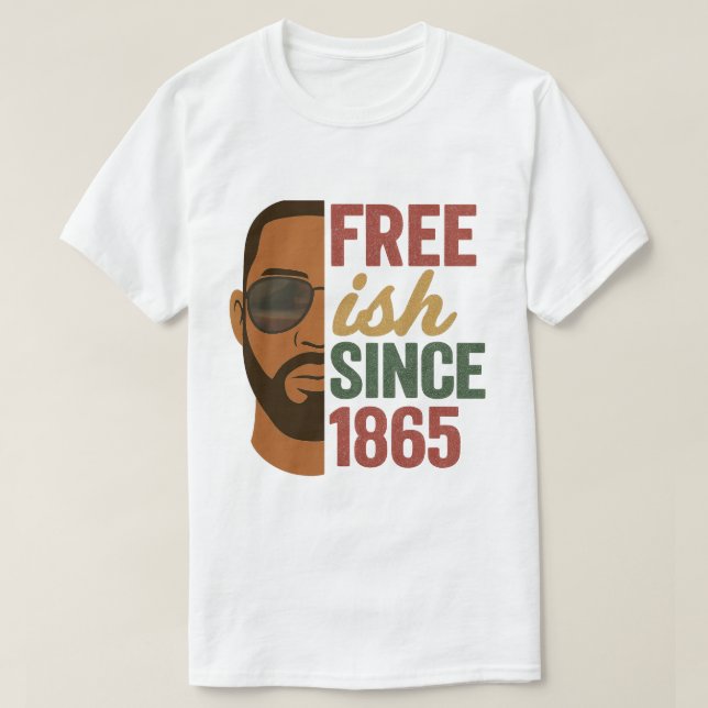 Fri sedan 1865, 18:e svarta historiken t shirt (Design framsida)