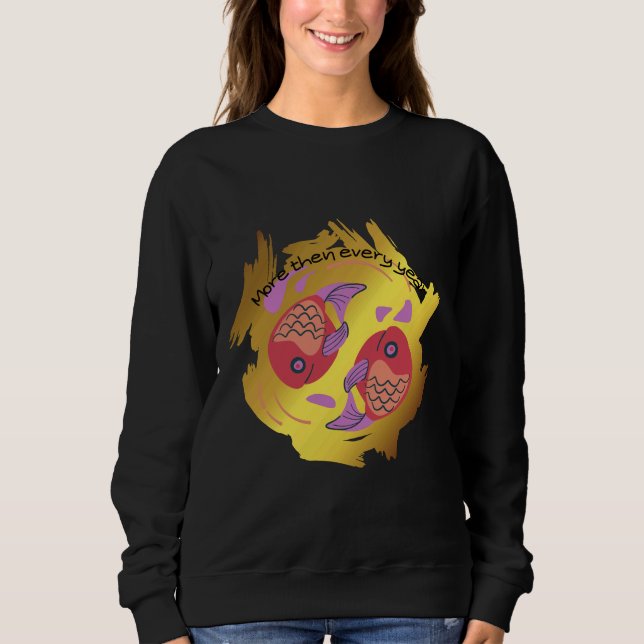 Fri simmande fisk t shirt (Framsida)