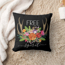 Fri Själ Modern Boho Chic Blommor Horn