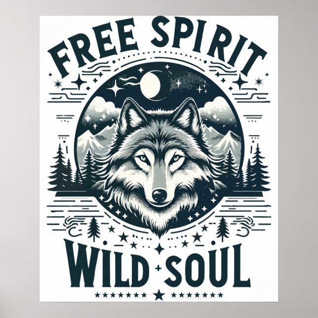 Fri själ, Vild Soul - Vargens uppmaning Poster (Framsidan)