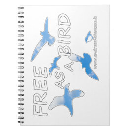 Fri som fågel anteckningsbok