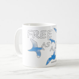 Fri som fågel kaffemugg
