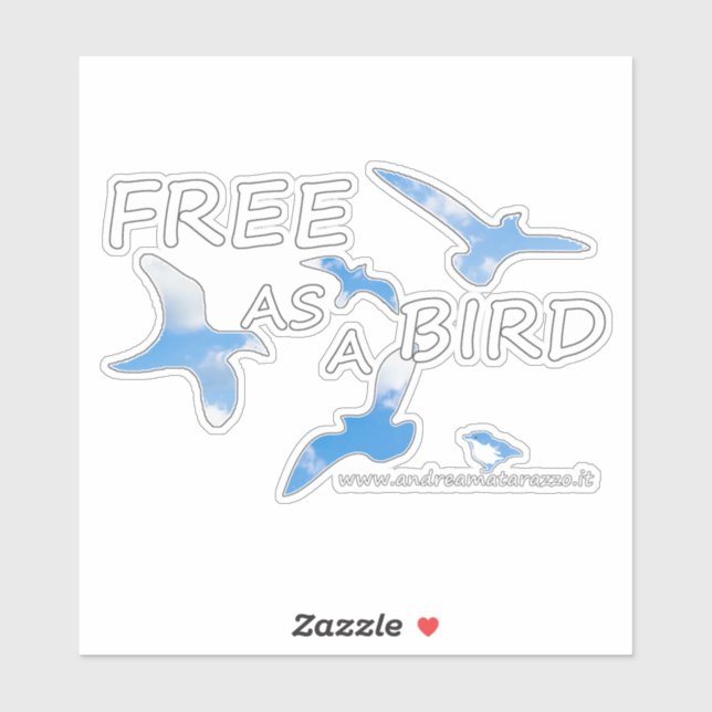 Fri som fågel klistermärken (Ark)