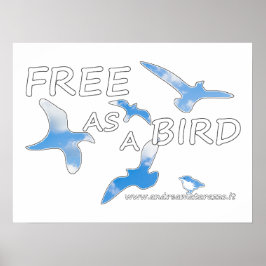 Fri som fågel poster