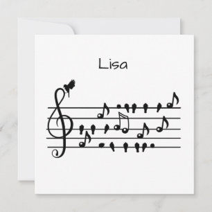 Fri som fågel, sång fåglar i egenskap av musik not