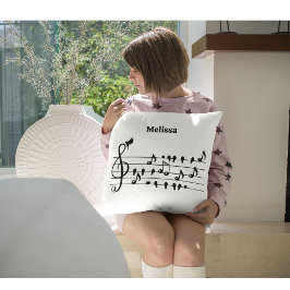 Fri som fågel, sång fåglar i egenskap av musik not kudde
