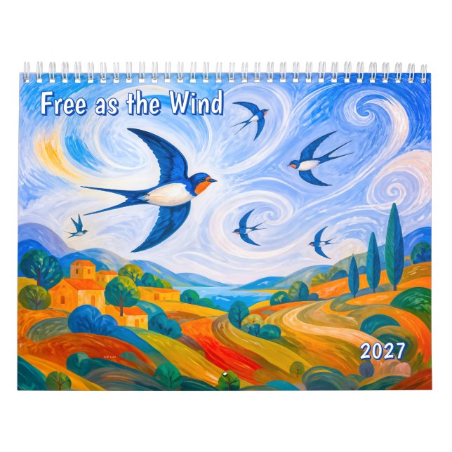 Fri som vinden  kalender (Omslag)