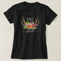 Fri spirit Modern Boho Chic Flowers Antlers
