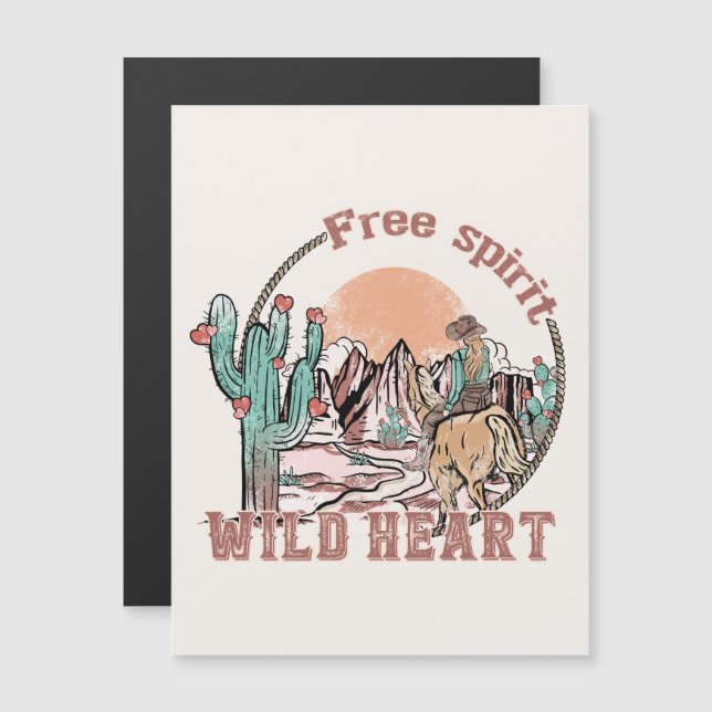 Fri spirit, Vild Heart | WESTERNA LAND (Fram/baksida)