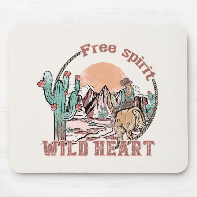 Fri spirit, Vild Heart | WESTERNA LAND Musmatta (Framsidan)