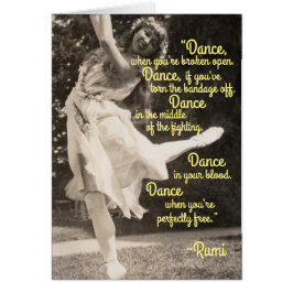 Fri sprit Dancing Hippie Fairy Älva Sprite Hälsningskort