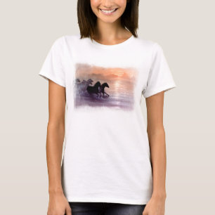 "Fri sprit" kvinnans T-shirt med hästar