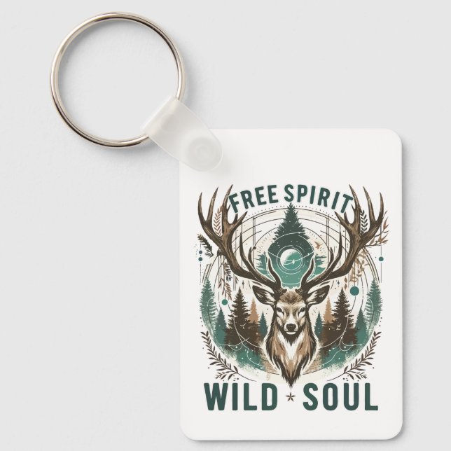 Fri sprit - Vild Soul-stämpel Nyckelring (Framsida)