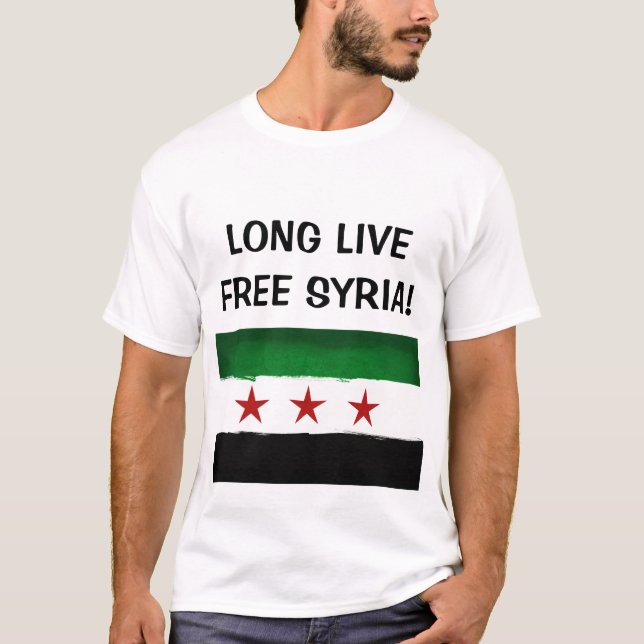 Fri Syrien skjorta Tee Shirt (Framsida)