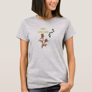Fri T-tröja för fågel för Skottland TartanThis Tee