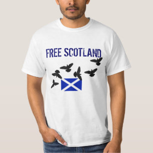 Fri T-tröja för Skottland skotsk T Shirt