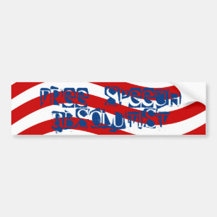 FRI TAL ABSOLUTIST-demokratisk USA-CENSORSKAP Bildekal