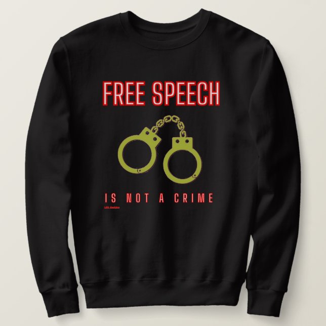 "FRI TAL ÄR INTE BROTT" LÅNG ÄRMAD TRÖJA (Design framsida)