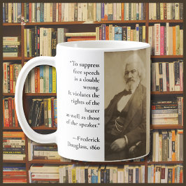 Fri Tal Frederick Douglass Censorship Quote Kaffemugg