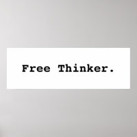 Fri Thinker. Poster