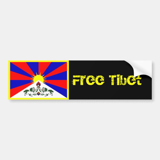 Fri Tibet bildekal (Framsidan)