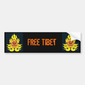Fri Tibet bildekal