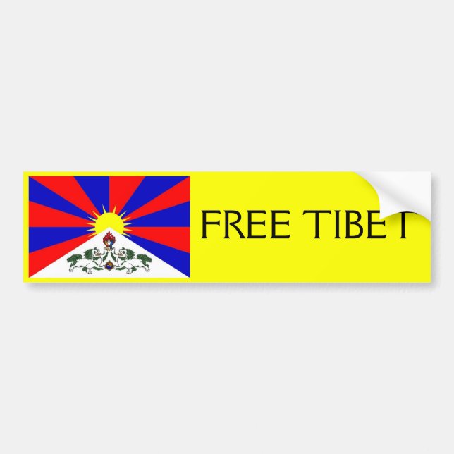 FRI TIBET bildekal (Framsidan)