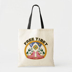 Fri Tibet Emblem Tygkasse