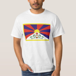Fri Tibet flagga - ་ för བཙན för ་ fö T Shirt