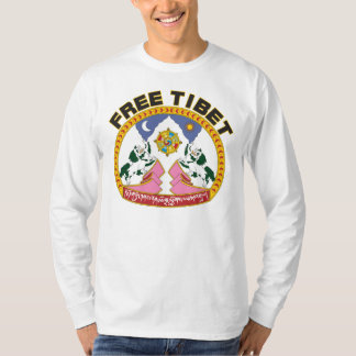 Fri Tibet flaggalogotyp Tröja