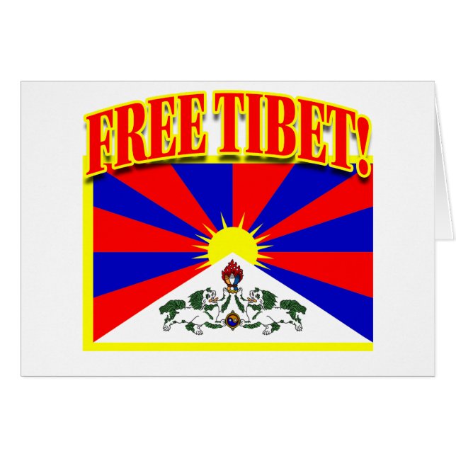 FRI TIBET HÄLSNINGSKORT (Framsidan Horizontal)