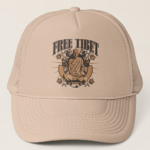 Fri Tibet munk Truckerkeps