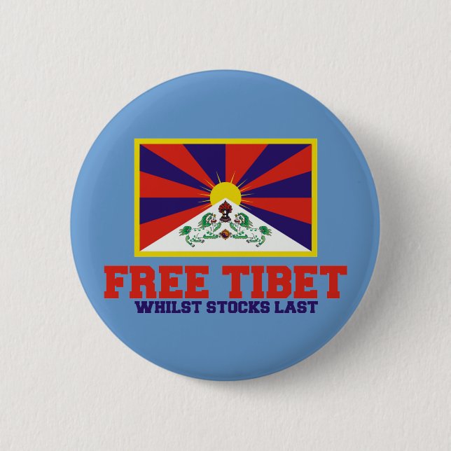 Fri Tibet parodi Knapp (Framsida)