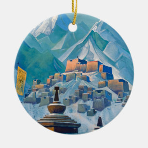 Fri Tibet prydnad Julgransprydnad Keramik