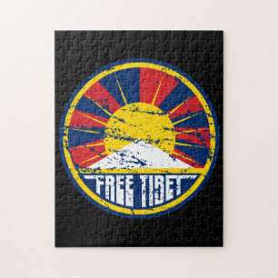 Fri Tibet rundaGrunge Pussel