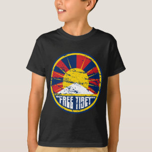 Fri Tibet rundaGrunge Tee Shirt