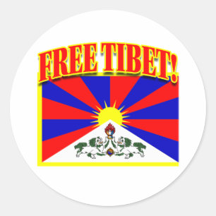 FRI TIBET RUNT KLISTERMÄRKE