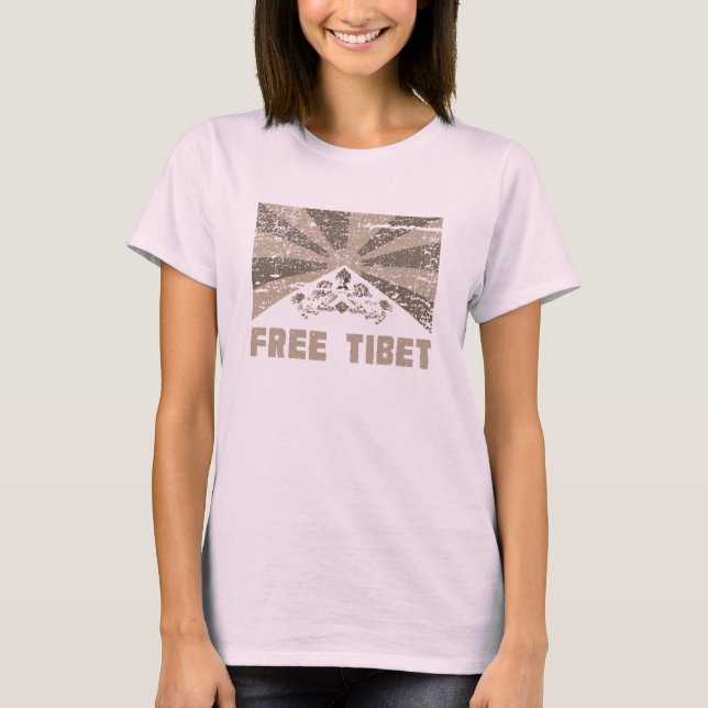 Fri Tibet T-shirt (Framsida)