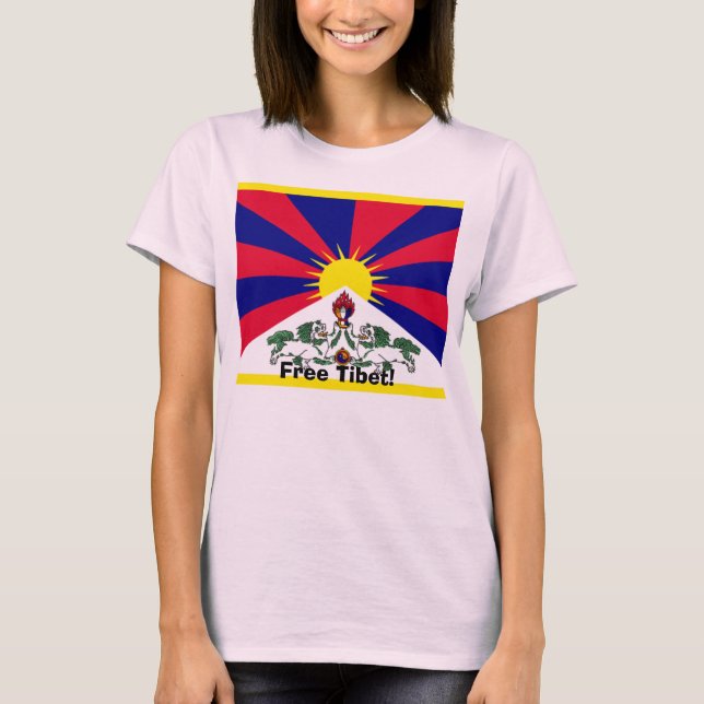 Fri Tibet! T-shirt (Framsida)
