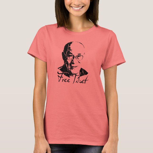 Fri Tibet T-shirt (Framsida)