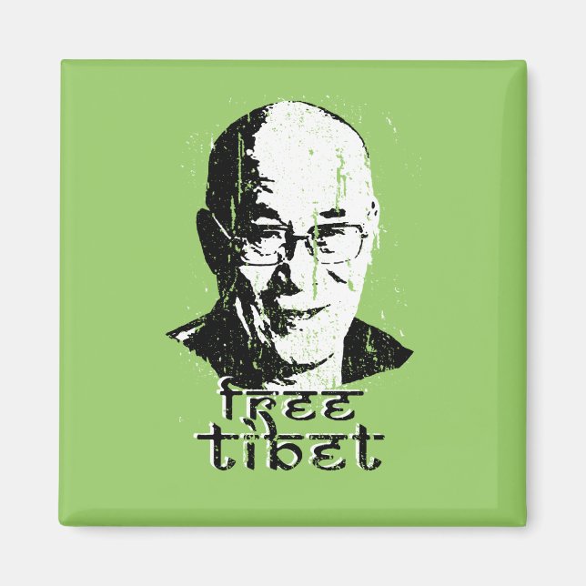 Fri Tibet T-shirt Magnet (Framsidan)