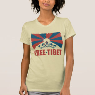 Fri Tibet T skjorta T-shirt