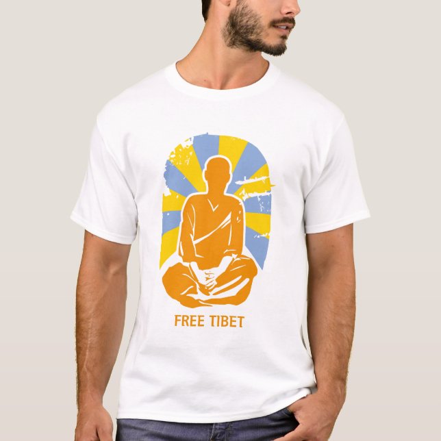 Fri Tibet T-tröja Tee Shirt (Framsida)